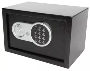 Perel Elektronischer Safe mit Zahlencode, LED & Notschl&uuml;ssel, 8,5L (BG90017)
