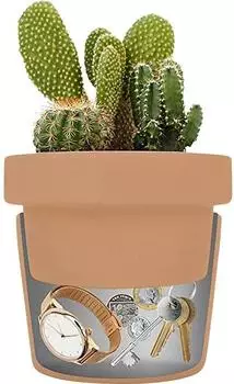 KH-security Blumentopf-Tresor mit Schl&uuml;sselschloss, 12cm &Oslash;, 13cm H&ouml;he (370189)