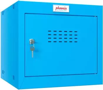 Phoenix Würfel-Schließfach 44l Schlüsselschloss blau (CL0344BBK)