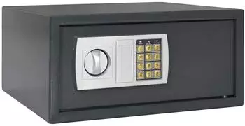 vidaXL Digitaler Tresor dunkelgrau, Stahl, 42x37x20cm (42011317)