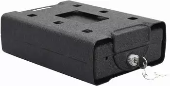 vidaXL Auto Safe mit Schloss, schwarz, 22x16x7cm, Stahl (42011320)