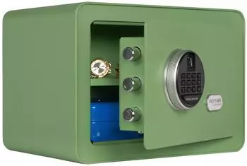 Rottner Möbeltresor Vintage Elektronikschloss mit Fingerprint, grün (T06506)