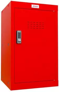 Phoenix Cube Locker Stahl, elektronisches Schloss, rot, 87L (CL0644RRE)