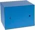 HMF Möbeltresor Doppelbartschloss blau, 23x17x17cm (49216-05)