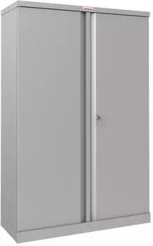 Phoenix SCL-Serie Stahlschrank 2 T&uuml;ren, 3 B&ouml;den, grau, Schl&uuml;sselschloss (SCL1491GGK)
