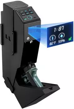 VEVOR Pistolen-Tresor Stahl, Fingerabdruck/Passwort/Schl&uuml;ssel, schwarz (C5-LCD)