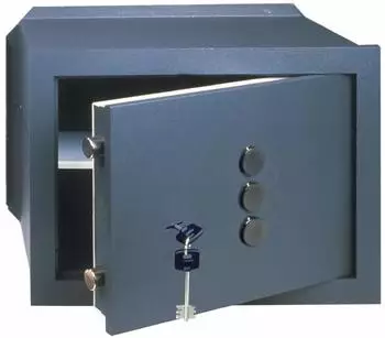 Cisa Wandtresor mit Schlüssel und Kombinationsschloss 420x200x300mm (82210)