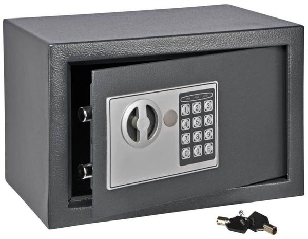 Haushalt International Tresor Safe mit Elektronik Zahlenschloss 31x20x20cm Stahl Möbeltresor