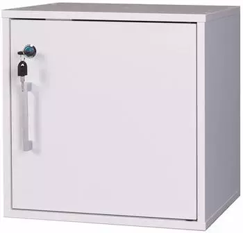 HTI-Living Zimmersafe Malin mit Schl&uuml;ssel, wei&szlig;