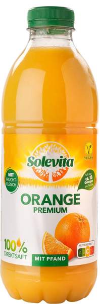 Lidl Solevita Orange Premium mit Fruchtfleisch