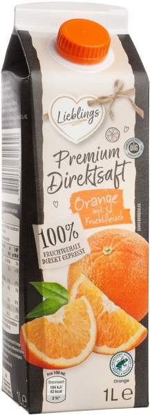 Netto Marken-Discount Lieblings Premium Orange mit Fruchtfleisch