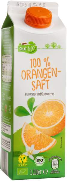 Aldi Nord Gut Bio 100% Orangensaft (Bio)