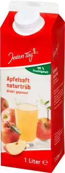 Jeden Tag Apfelsaft naturtrüb