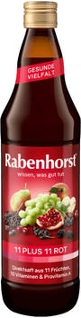 Rabenhorst 11 Plus 11 Multivitaminmehrfruchtsaft rot (0,7l)