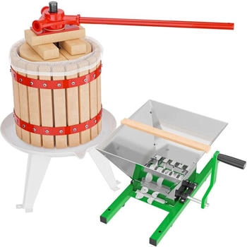 Wiltec 30356 12L Obstpresse aus Buchenholz