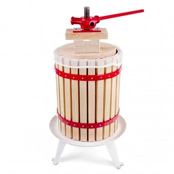 ich-zapfe Saftpresse, - Korb aus Holz, 18L