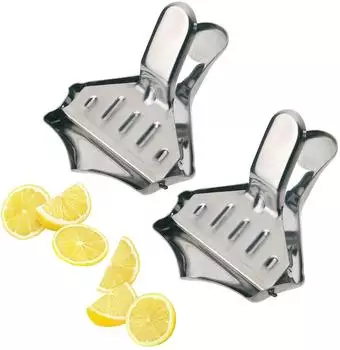 Westmark Zitronenschnitzelpressen 2er-Set, Kunststoff, gelb/wei&szlig; (908822E3)