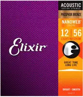 Saitensatz Elixir 16077 Nanoweb Phosphor Light-Medium