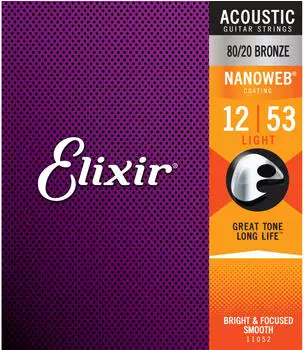 Elixir Strings 80/20 Bronze Nanoweb Light