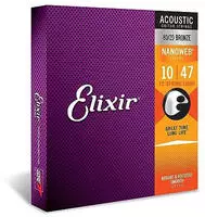 Elixir 3313211152, Elixir 11152 Nanoweb Acoustic Bronze 12-String 10-47