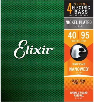 Elixir Strings Nanoweb 4-String Super Light/Long Scale