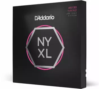 D'Addario NYXL45130 NYXL Bass Nickel Wound, Long Scale 45-130