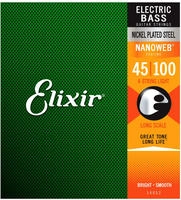 Elixir 3313214052, Elixir 4er Bass 45-100 NanoWeb 14052 Light