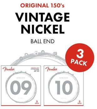 Fender 150L Vintage Nickel 3x Set