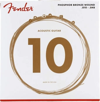 Fender 60 Phosphor Bronze Ball XL 10-48 Saiten für Akustikgitarre
