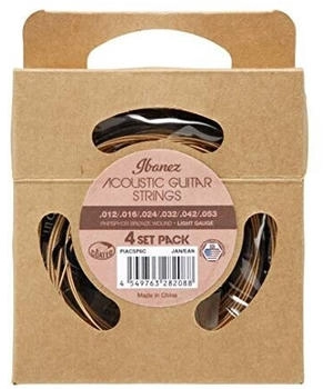 Ibanez PIACSP6C - Akustikgitarrensaiten 80/20 Phosphor Bronze coated 4 Sets