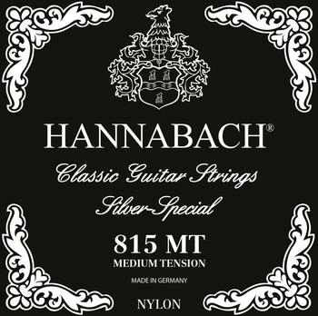 Hannabach Klassikgitarren-Saiten Serie 815 Medium Tension schwarz (652527)