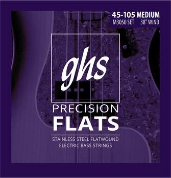 GHS Precision Flatwound Bass Saiten 45-105 (GHS 3050 M)