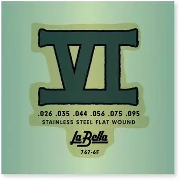 La Bella 767-6F Bass VI Flat