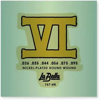 La Bella 767-6N Bass VI