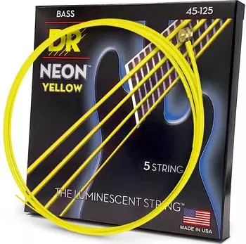 DR Strings Neon Yellow NYB5-45