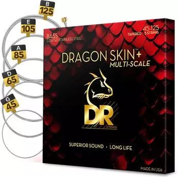DR Strings Dragon Skin+ DBSM5-45 Coated