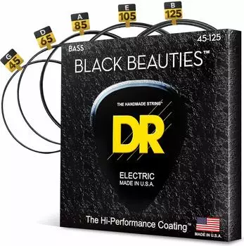DR Strings Black Beauties BKB5-45