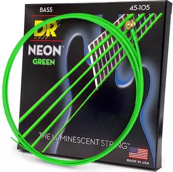 DR Strings Neon Green NGB-45