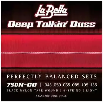 La Bella 750N-CB Black Nylon Tape