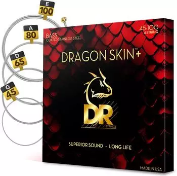 DR Strings Dragon Skin+ DBS-45/100 Coated