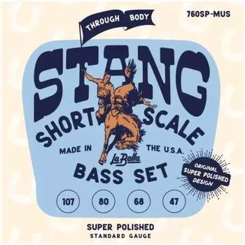La Bella 760SP-MUS Sup. Pol. Stang Bass