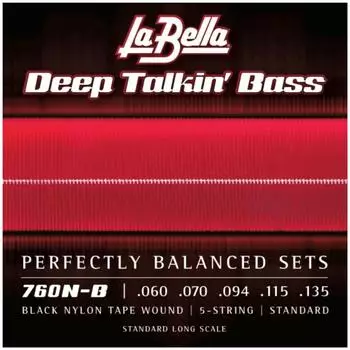 La Bella 760N-B DT Bass Black Nylon