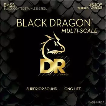 DR Strings Black Dragon DBSMB-45 Coated