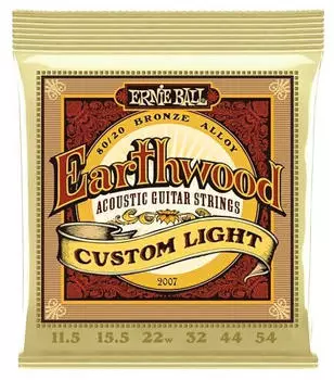 ERNIE BALL Erdholz 2007 80/20 Bronze Custom Light Set 11.5-54