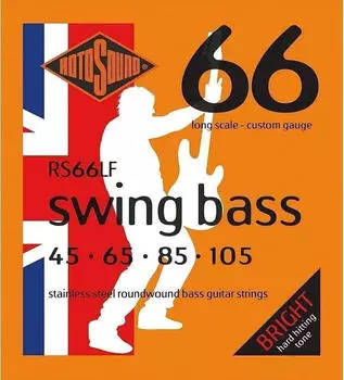 Rotosound RS66LF Swing Bass 66 lange Mensur Custom 45-105