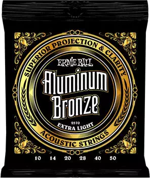 ERNIE BALL 2570 Aluminium Bronze Westerngitarre Saiten 10-50