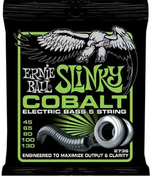 ERNIE BALL Slinky 2736 Kobalt 5 Saiten Bass Gitarre Strings 45-130
