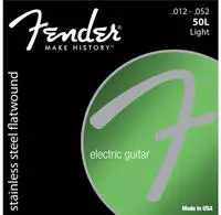 Fender SuperSonicTM 50 L Stainless Flatwound Electric Guit 012-052 - Saiten E-Gitarre