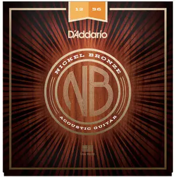 D'Addario NB1256 Nickel Bronze Saiten Light Top Med Bottom 12-56