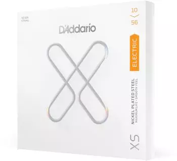D'Addario XS Coated Nickel Wound E-Gitarren Saiten, 7-String, Regular Light 10-56 (XSE1056)